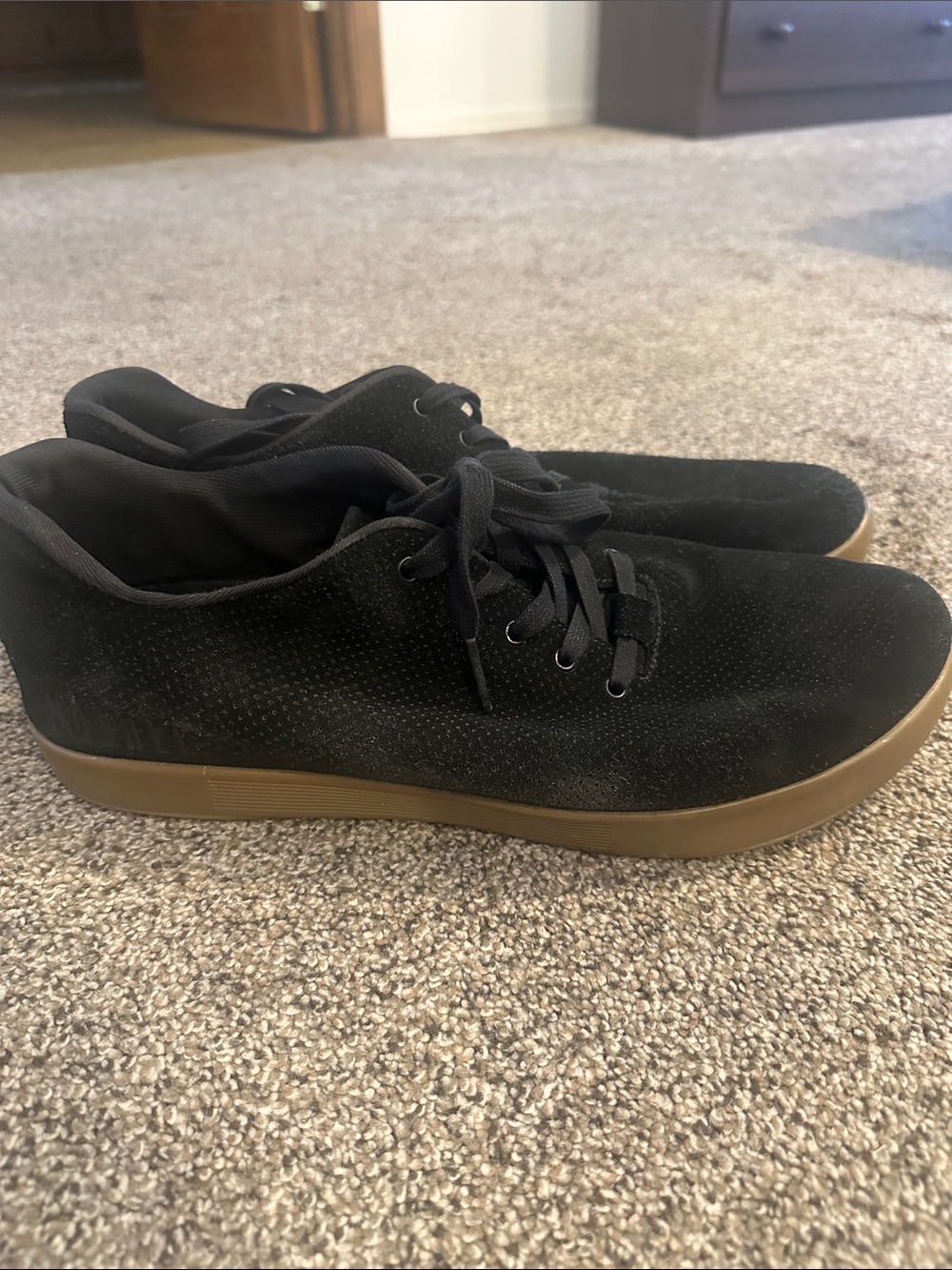NOBULL Black Suede Sneakers with Gum Sole